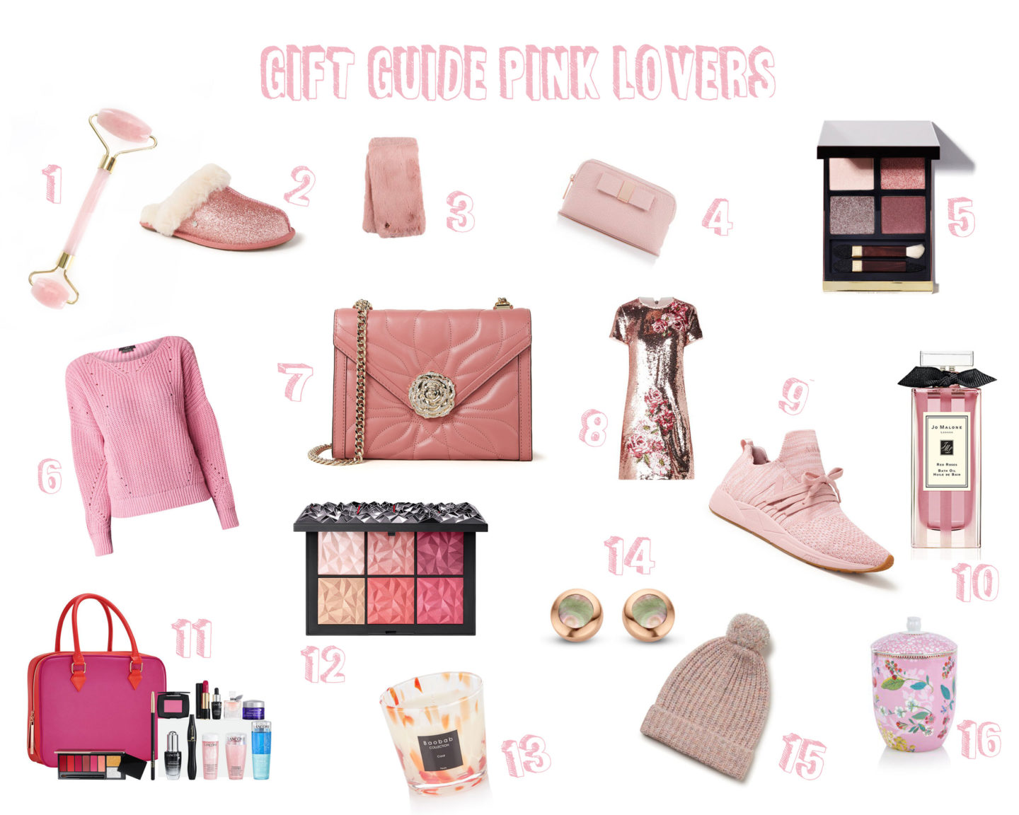 Gift guide pink lovers - cadeau idee voor de liefhebbers van de kleur roze