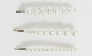 Haarspeld met parels - pearl hair clips