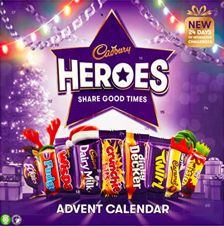 Cadbury chocolade adventskalender 2020