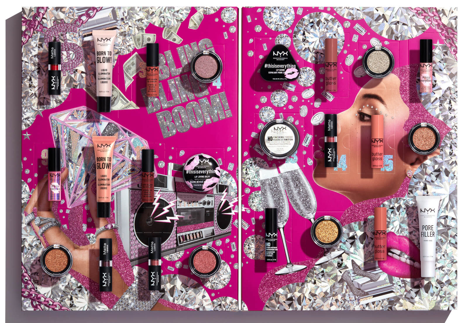 NYX adventskalenders 2020 - makeup