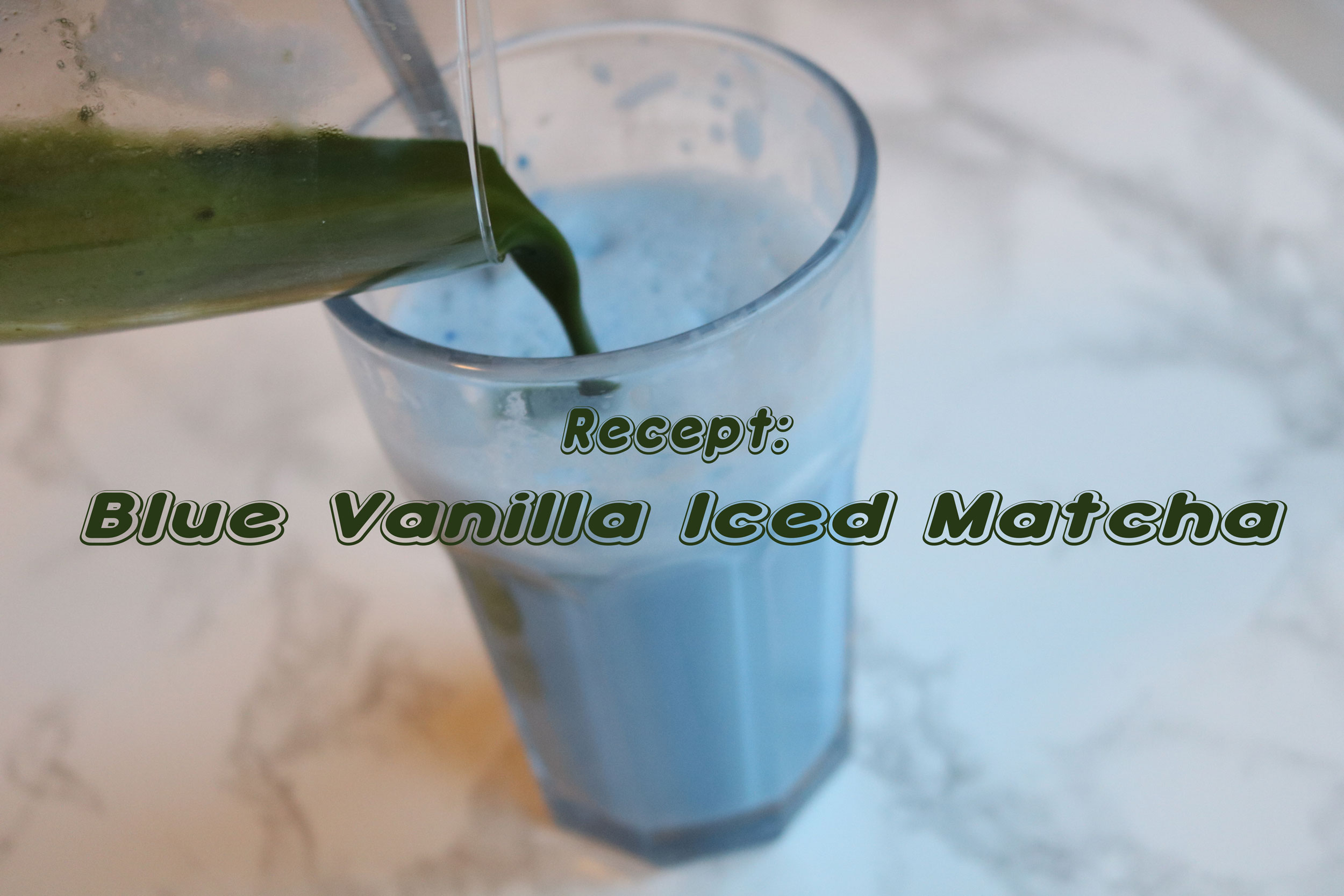 Recept Blauwe Matcha Vanille (Iced) Latte