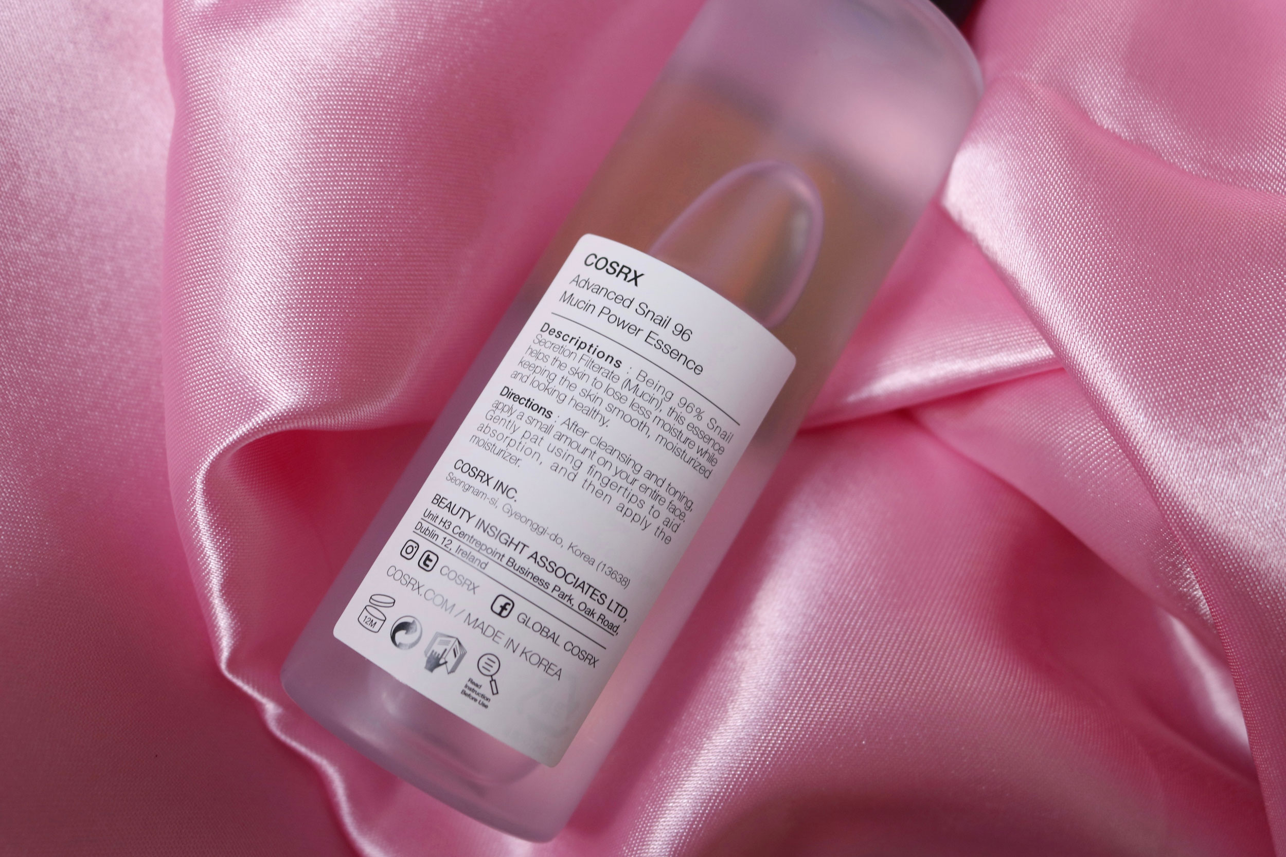 Review CosRX Advanced Snail 96 Mucin Power Essence - slakkenslijm huidverzorging