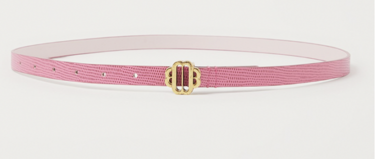 barbie roze Amini Moon Lezard riem van leer