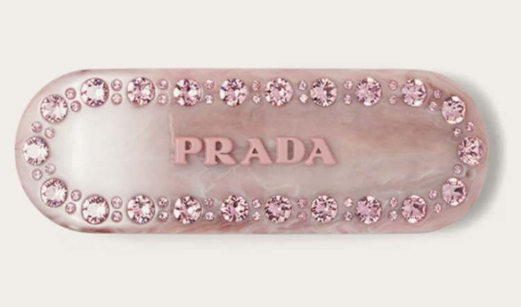 Barbie roze Plex haarclip met logo
